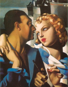 Tamara de Lempicka Painting - Idilio 1931 contemporánea Tamara de Lempicka